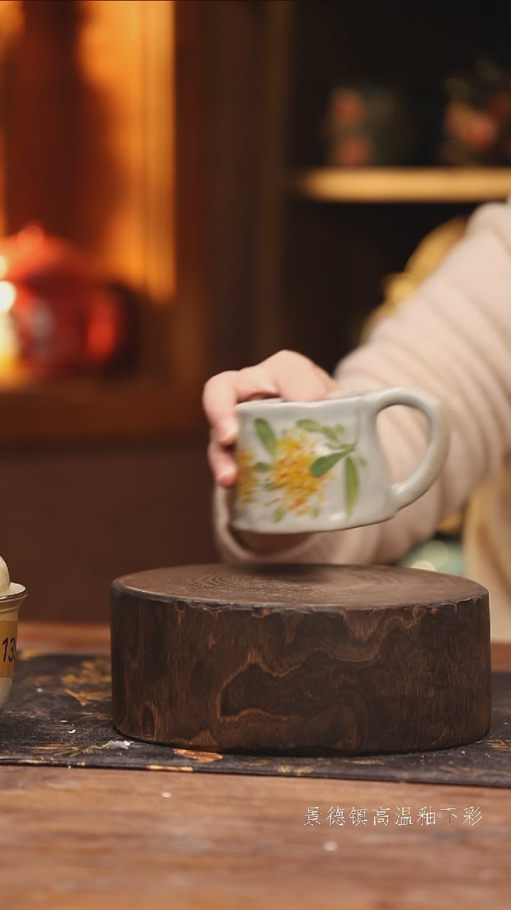 陶瓷景德镇高温釉下手绘陶瓷@L385@