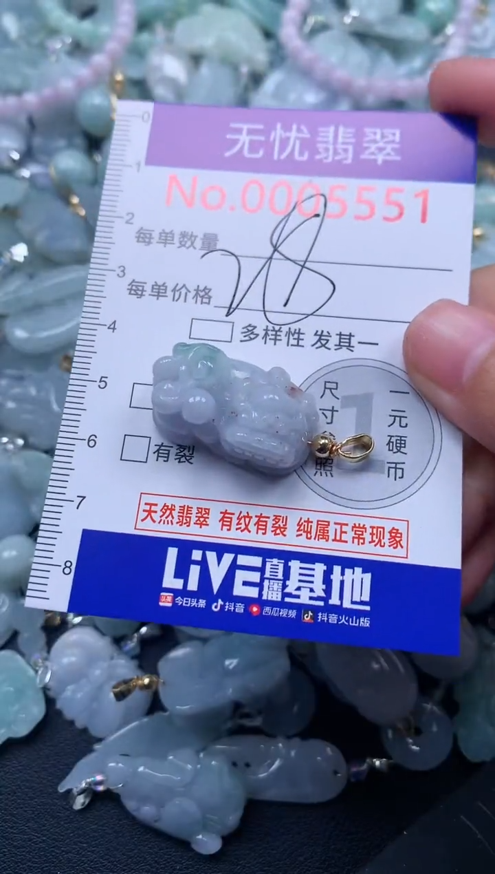 颈饰未镶嵌翡翠5551