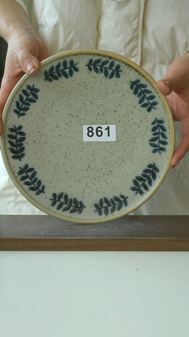 陶瑕不退换861藤蔓早餐盘21cm@7-7@