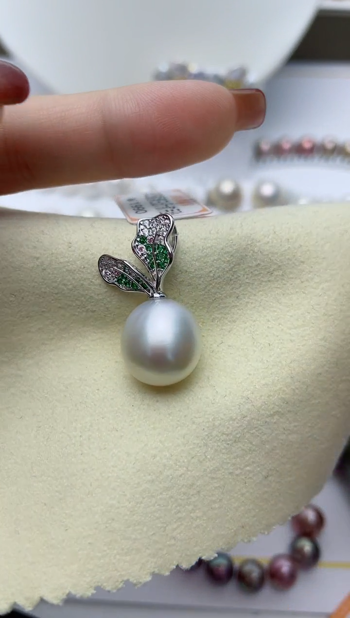 【闪购商品】海水珍珠颈饰银S925镶嵌W74