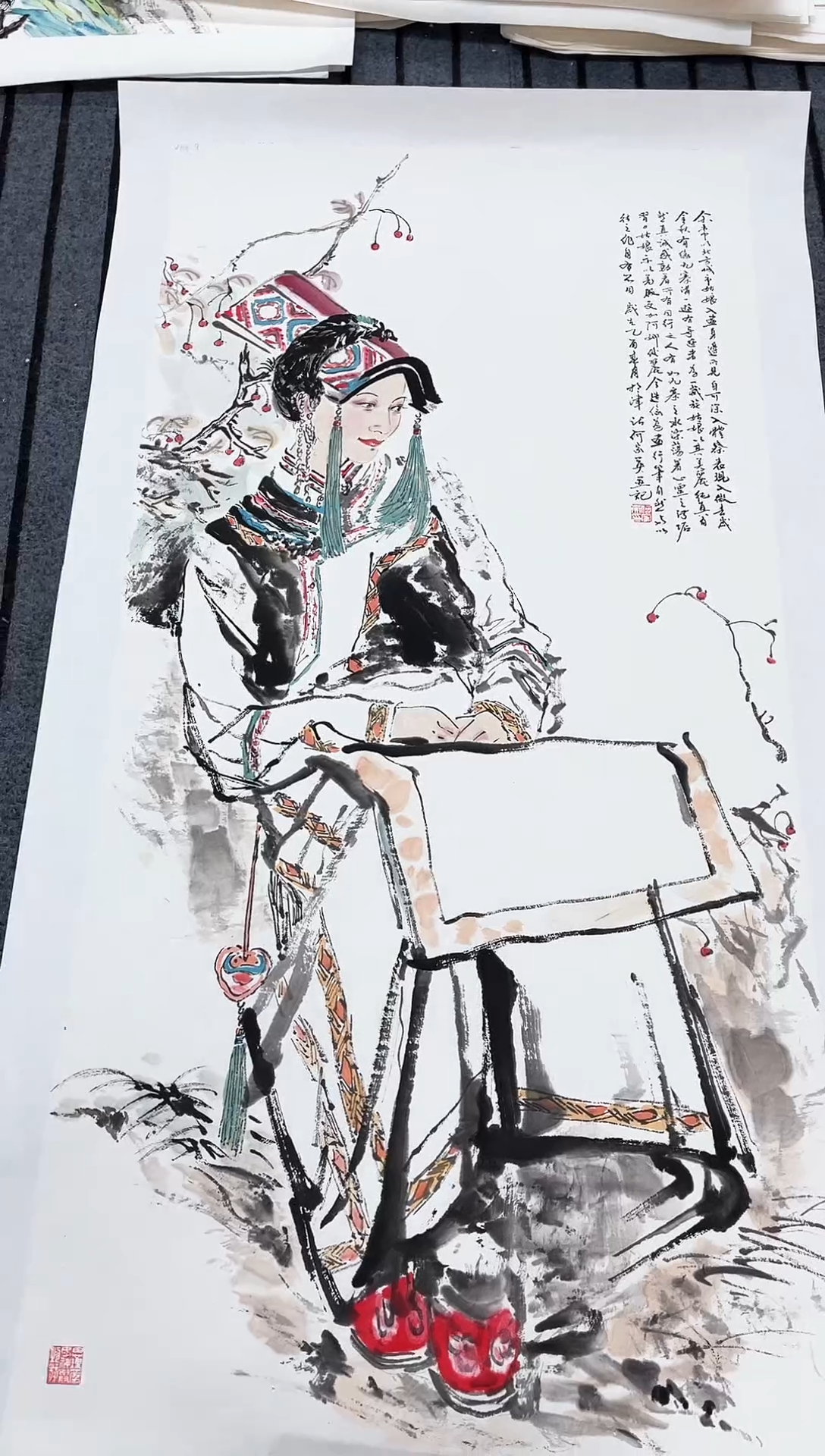 精品国画人物作品