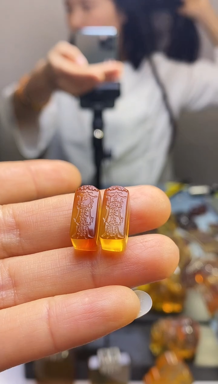 【闪购商品】琥珀颈饰未镶嵌SN6-89（太岁·猴虎蛇猪）*2