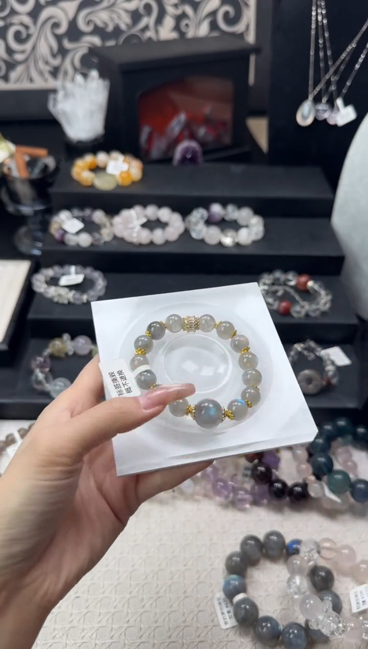 水晶手链未镶嵌哈*天然水晶 多样性发其一