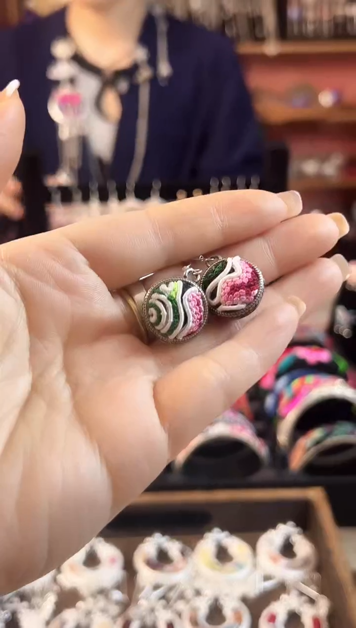 织绣艺枝独绣老绣饰品357