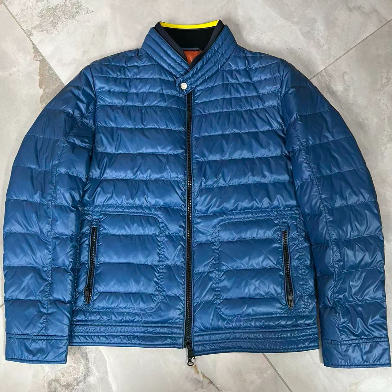 （名品店）欧货男装 男士冬季外套羽绒服蓝色