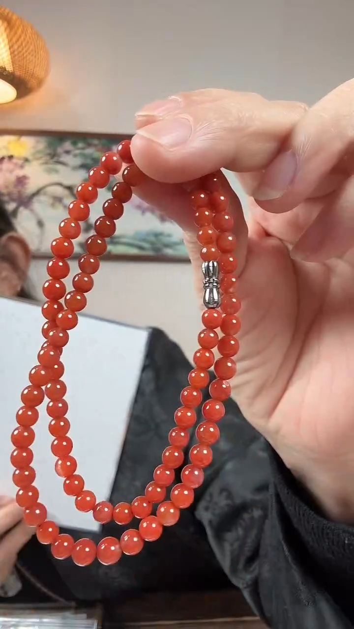 未镶嵌手串南红玛瑙手串