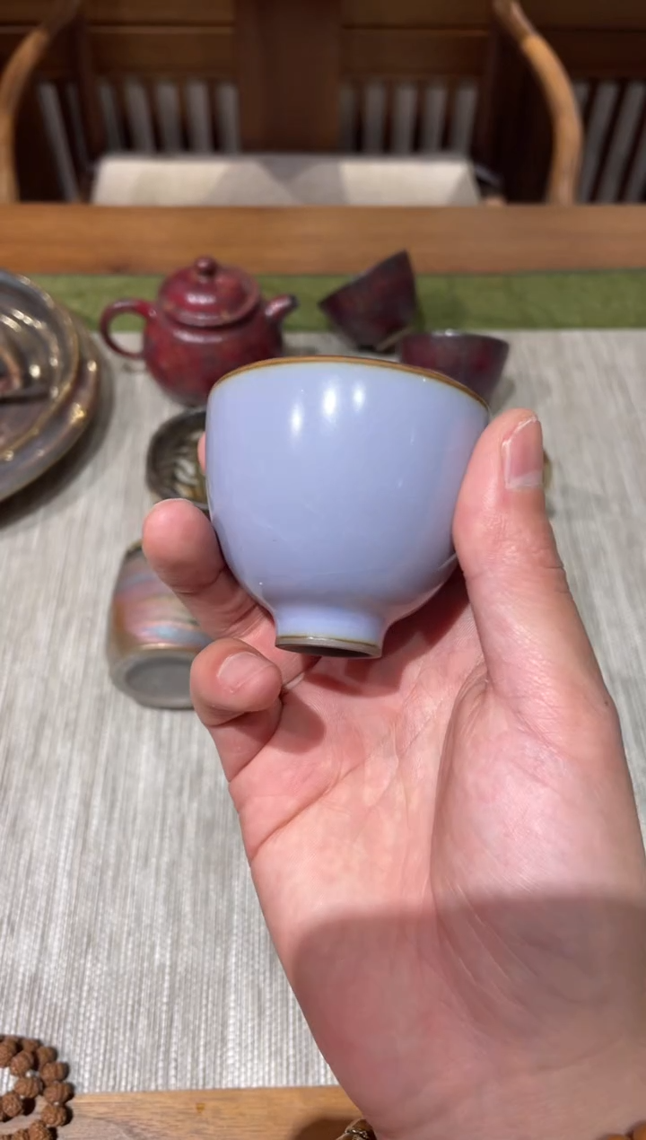 【闪购商品】杯燕泥堂紫釉小鸡心杯