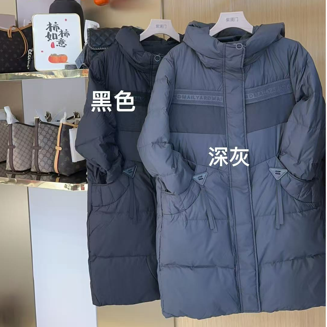 高端时尚气质百搭加厚连帽羽绒服36622
