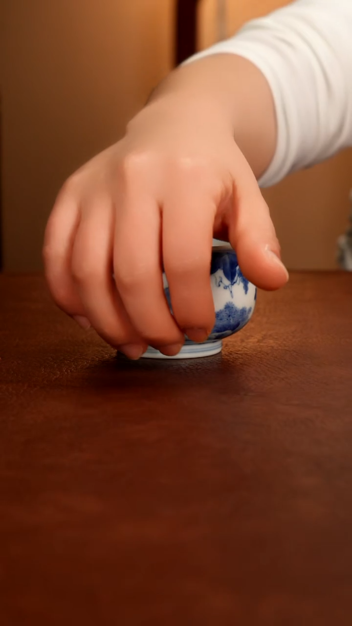 摆件陶多**爸景德镇瓷器，青花瓷手绘茶具~