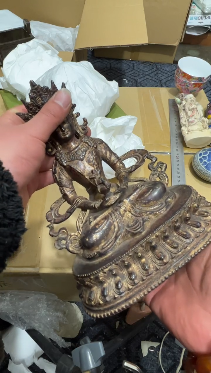 铜秦*风高缘中古美术工艺品