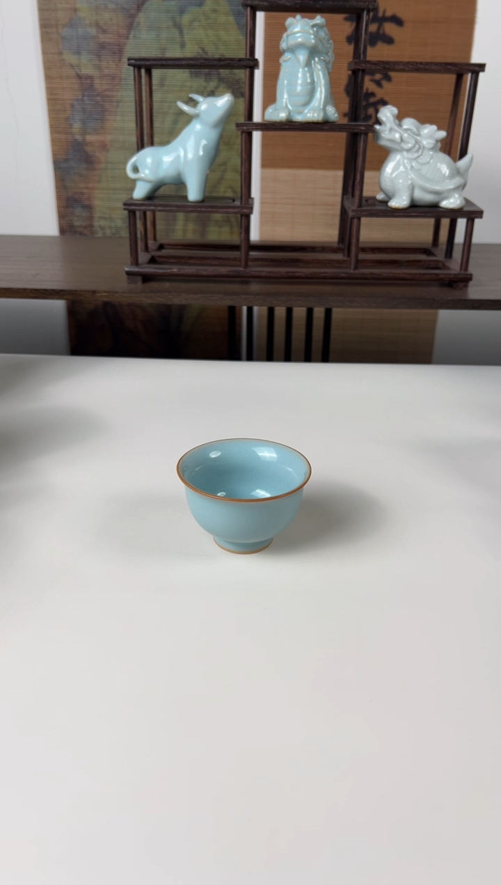 【闪购商品】杯运圈不开片圈足小压手60cc