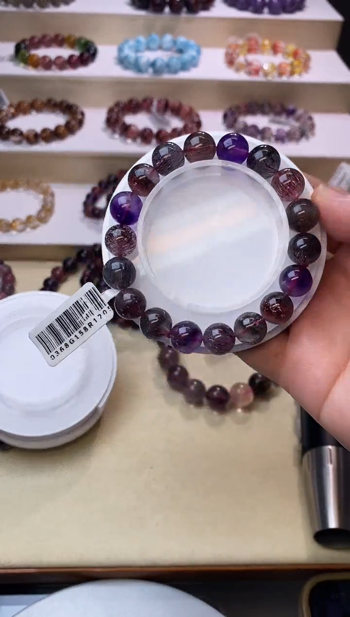 【闪购商品】水晶手链未镶嵌黑加仑超七11m+