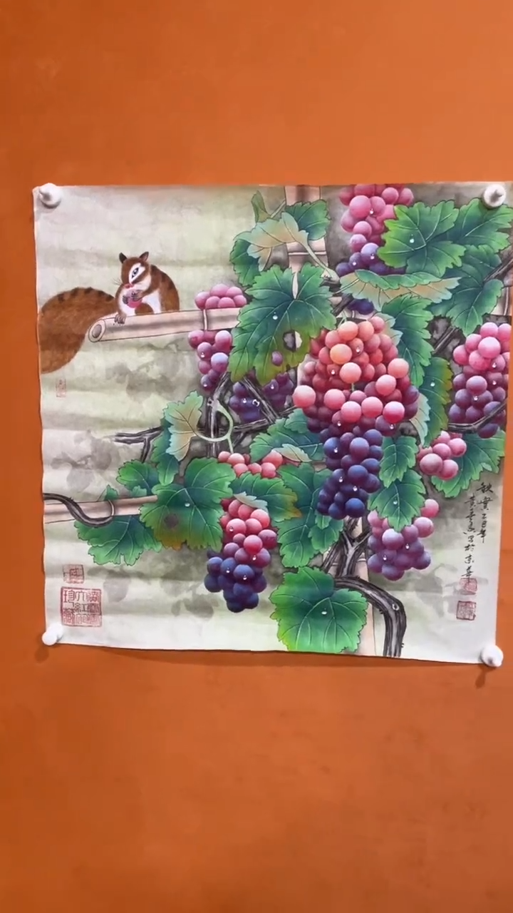 国画国画HCX-葡萄-CA01