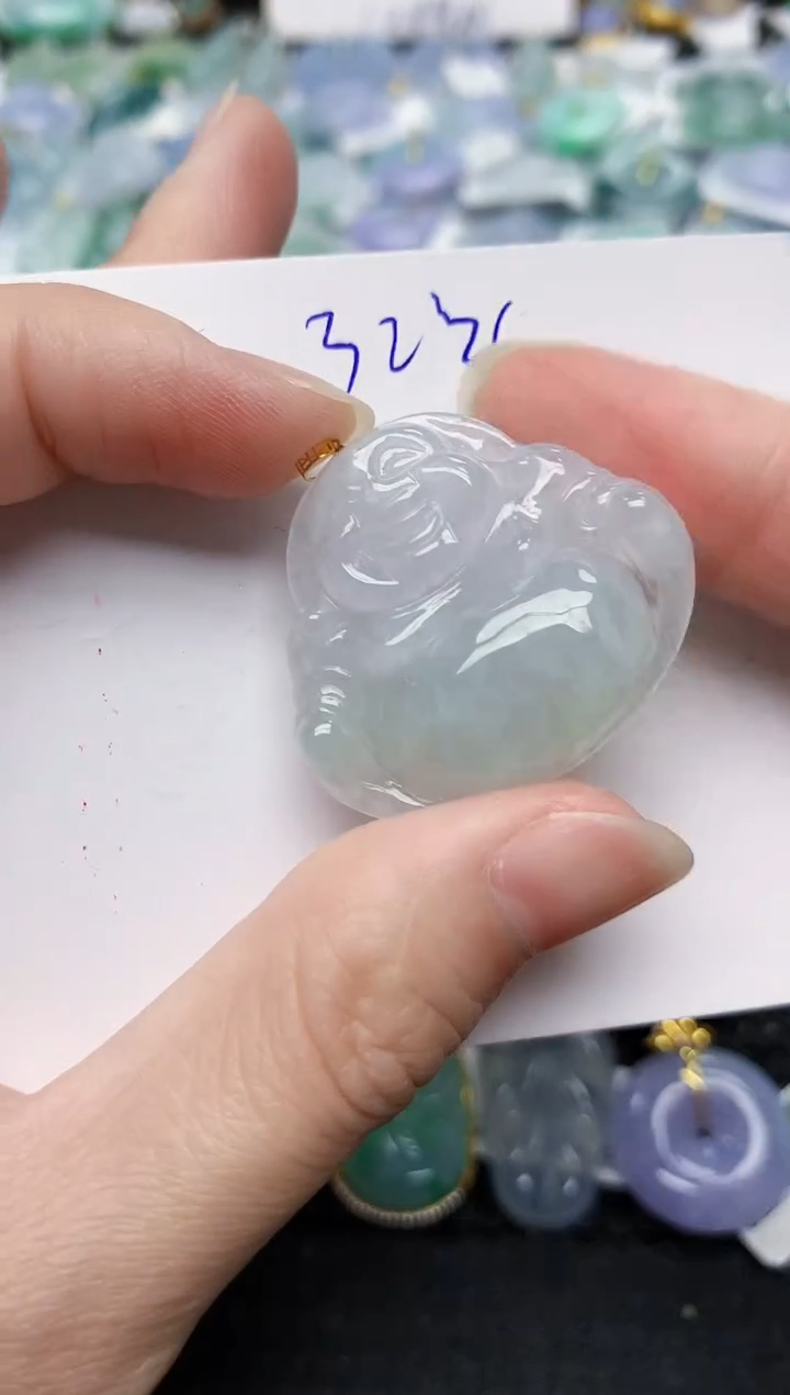 颈饰未镶嵌翡翠天然缅甸A货翡翠百元以上9元证书费自理