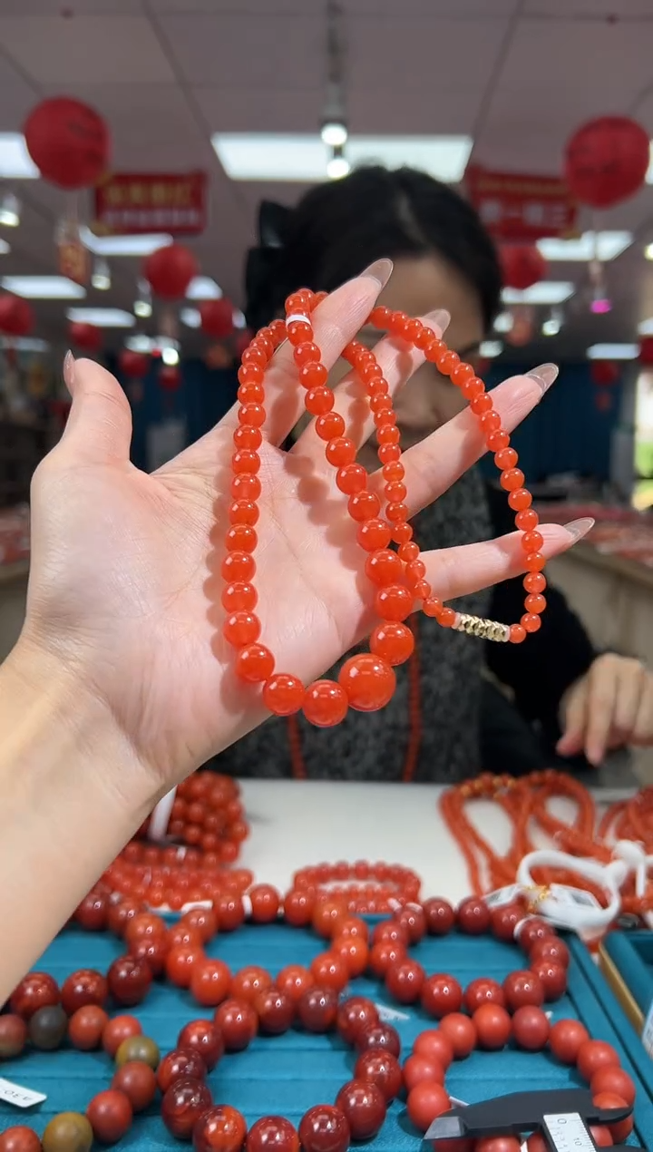 【闪购商品】南红玛瑙项链未镶嵌2.18-（多样式）