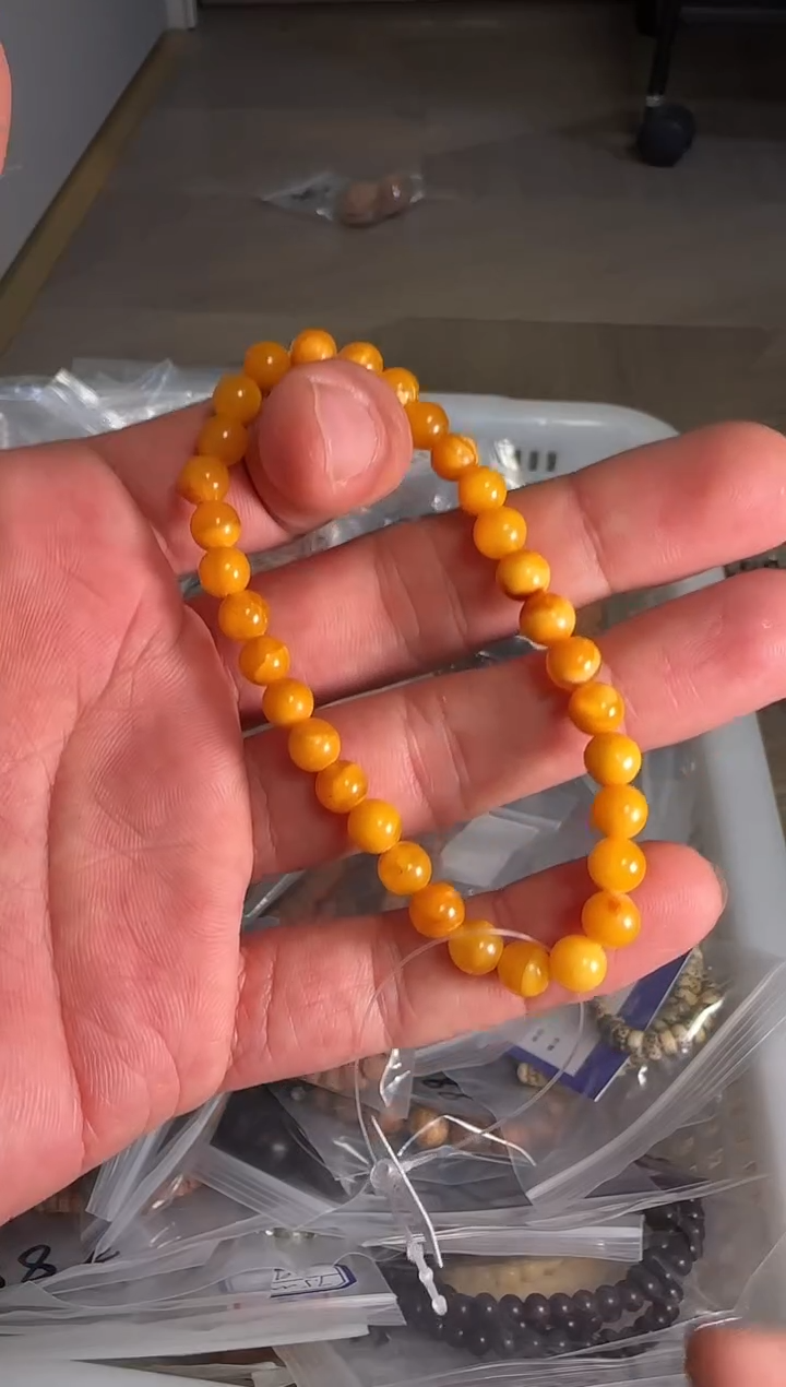 手链琥珀未镶嵌6尺寸