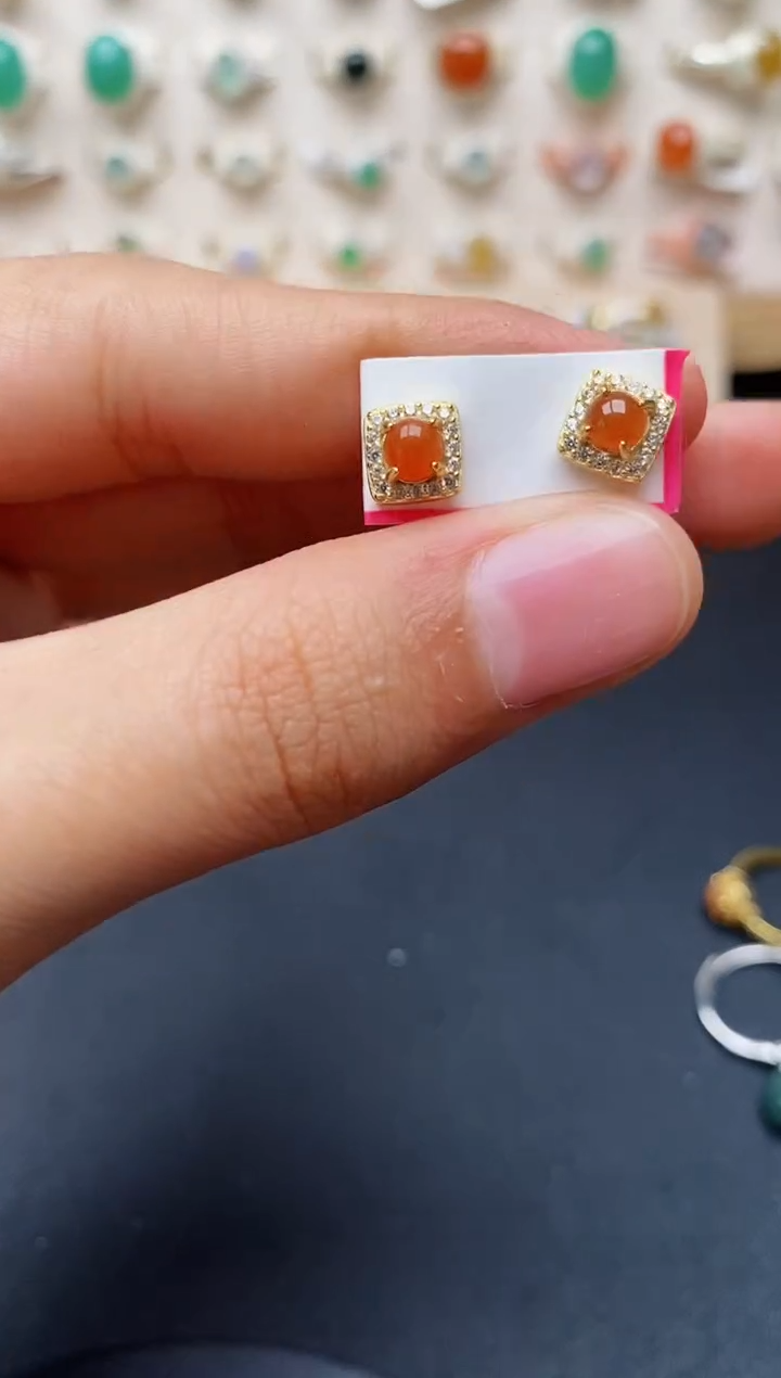 【闪购商品】翡翠戒指银S925镶嵌缅甸翡翠