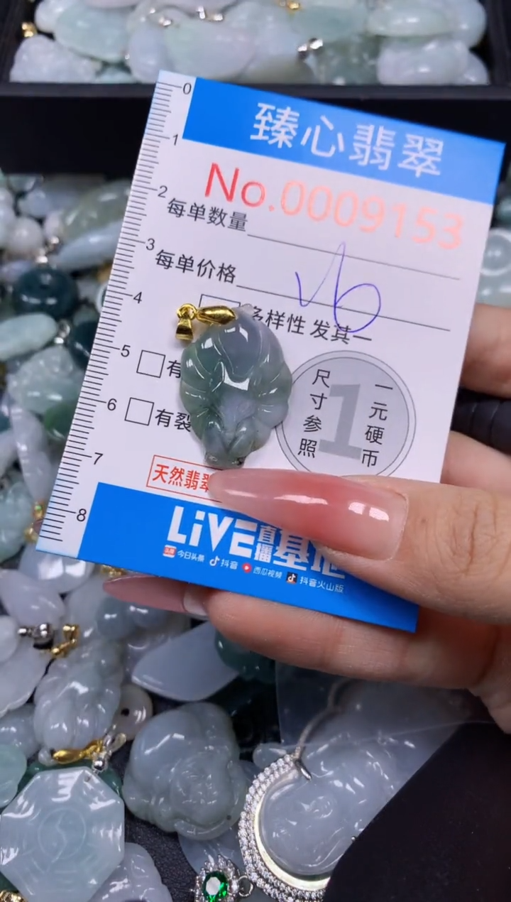【闪购商品】翡翠颈饰未镶嵌含绳0009153