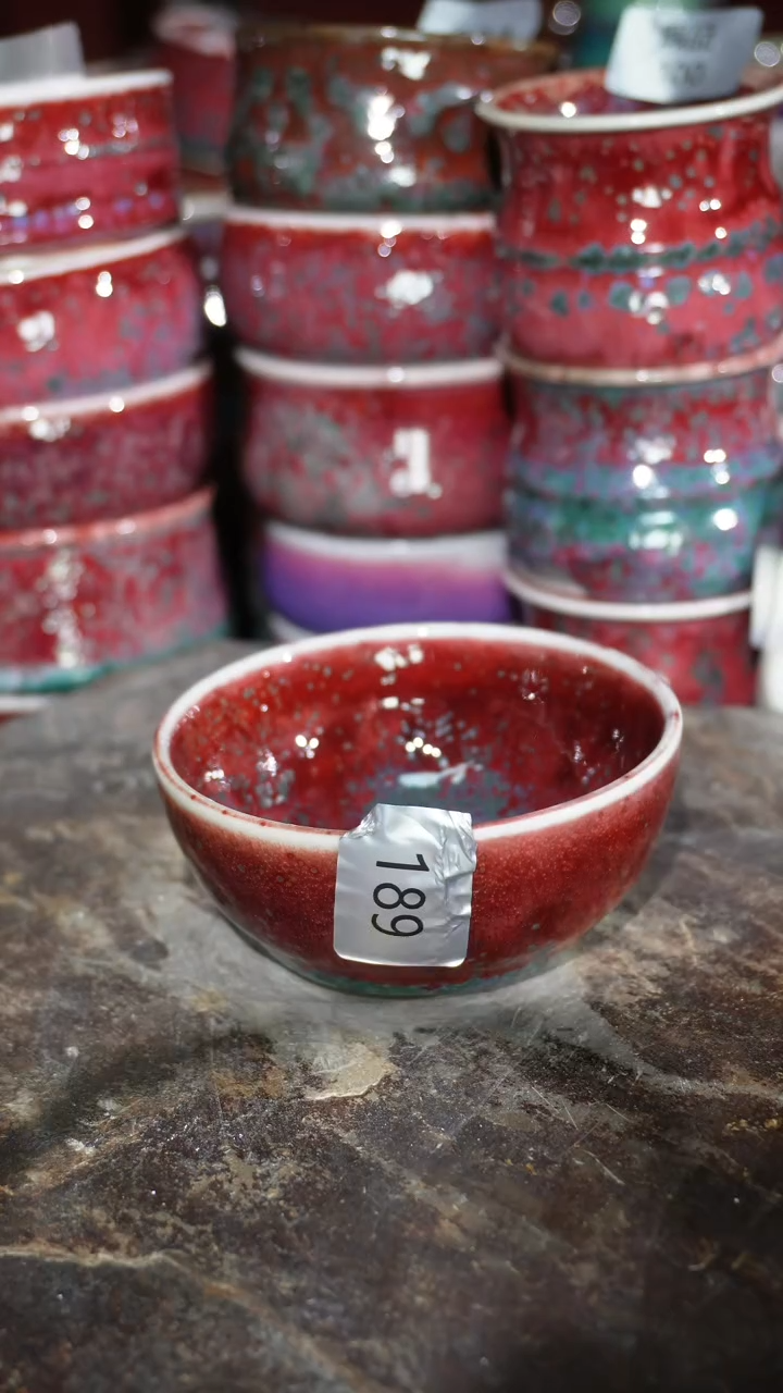 摆件陶精品窑变钧瓷茶器