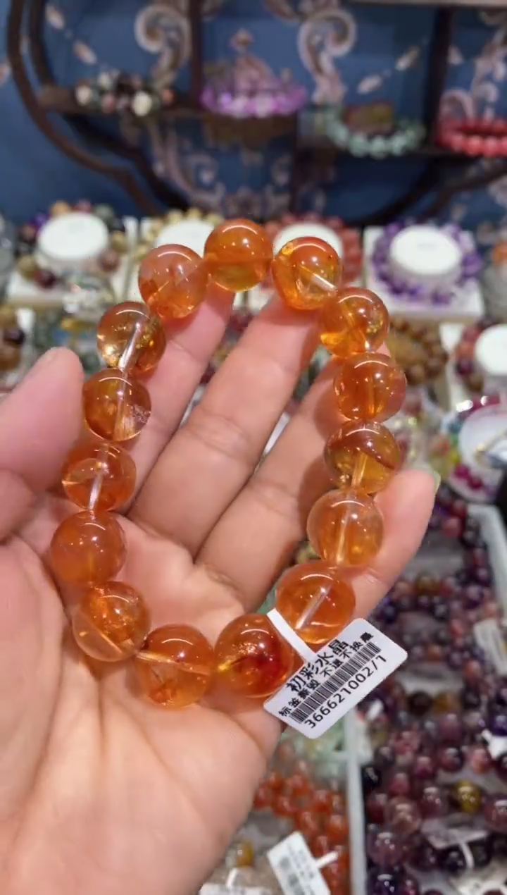 【闪购商品】水晶手串未镶嵌芬达胶花