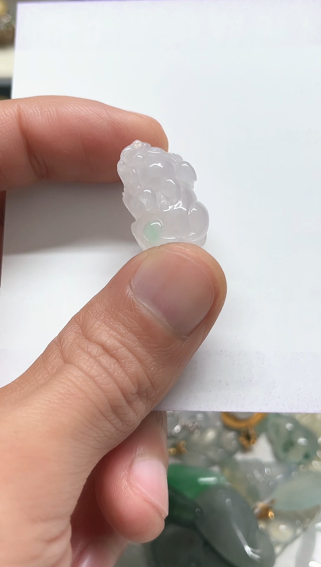 【闪购商品】翡翠颈饰未镶嵌天然缅甸A货翡翠吊坠