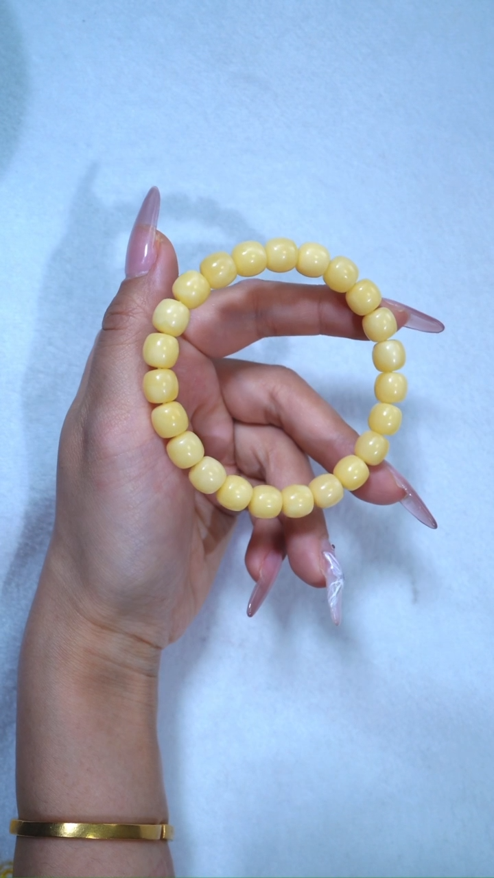 【闪购商品】蜜蜡手链未镶嵌9mm超高桩浓蜡爆浓顺色