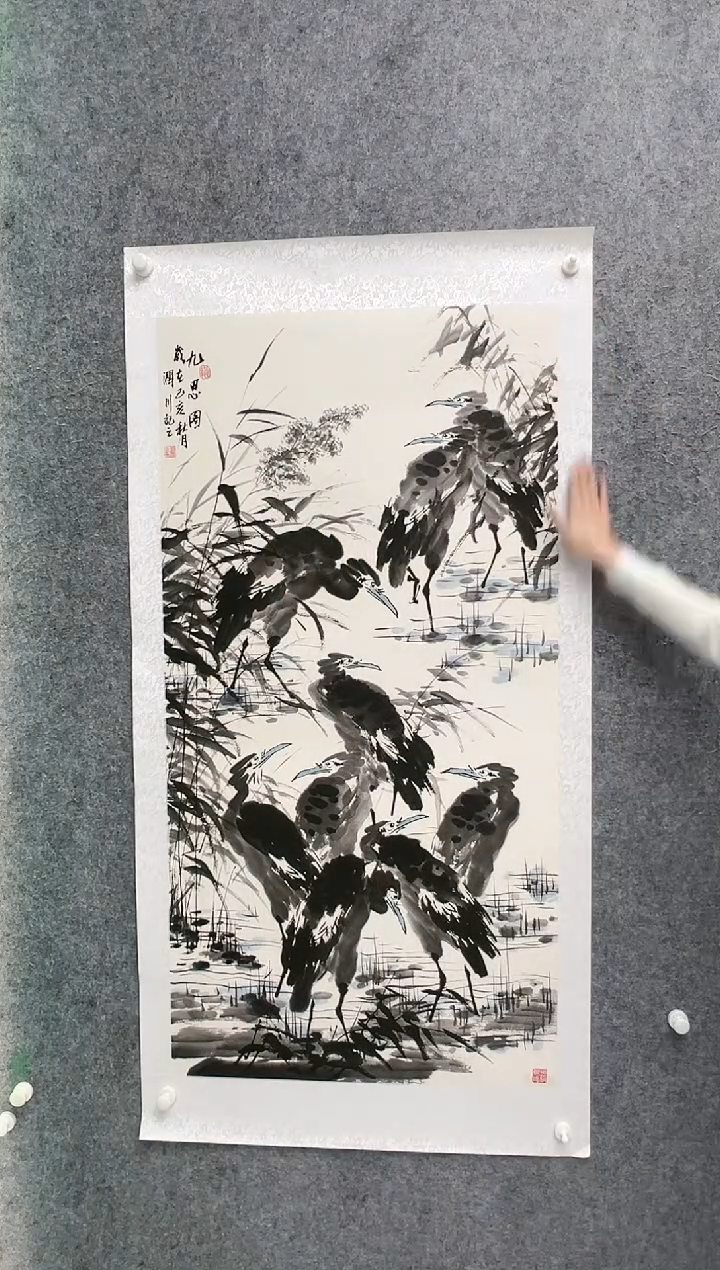 【闪购商品】绘画贺润川-8平尺-国画-红