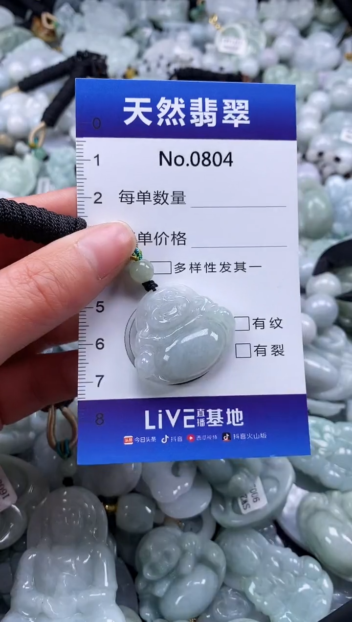 【闪购商品】翡翠颈饰未镶嵌缅甸A货翡翠0804