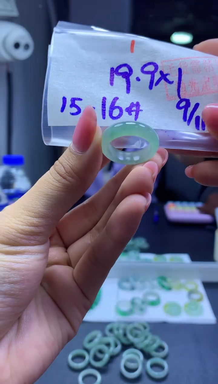 未镶嵌定制翡翠戒圈#19.9元-毛货需精细抛光