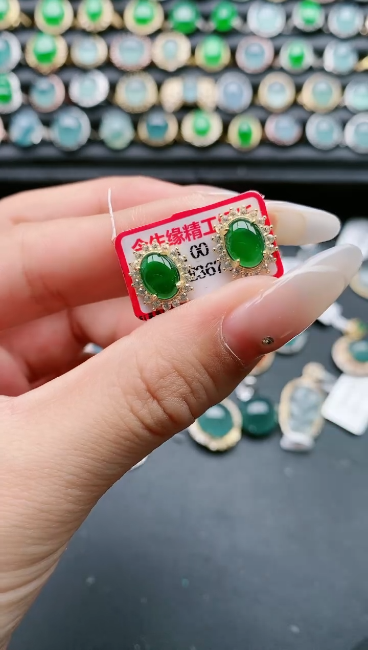 【闪购商品】翡翠戒指银S925镶嵌111111