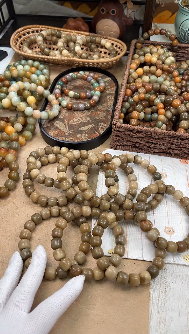 手串菩提根/象牙果a828 卡14 干磨莫高窟