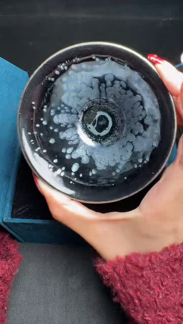 【闪购商品】茶盏肖艳黑牡丹盏81