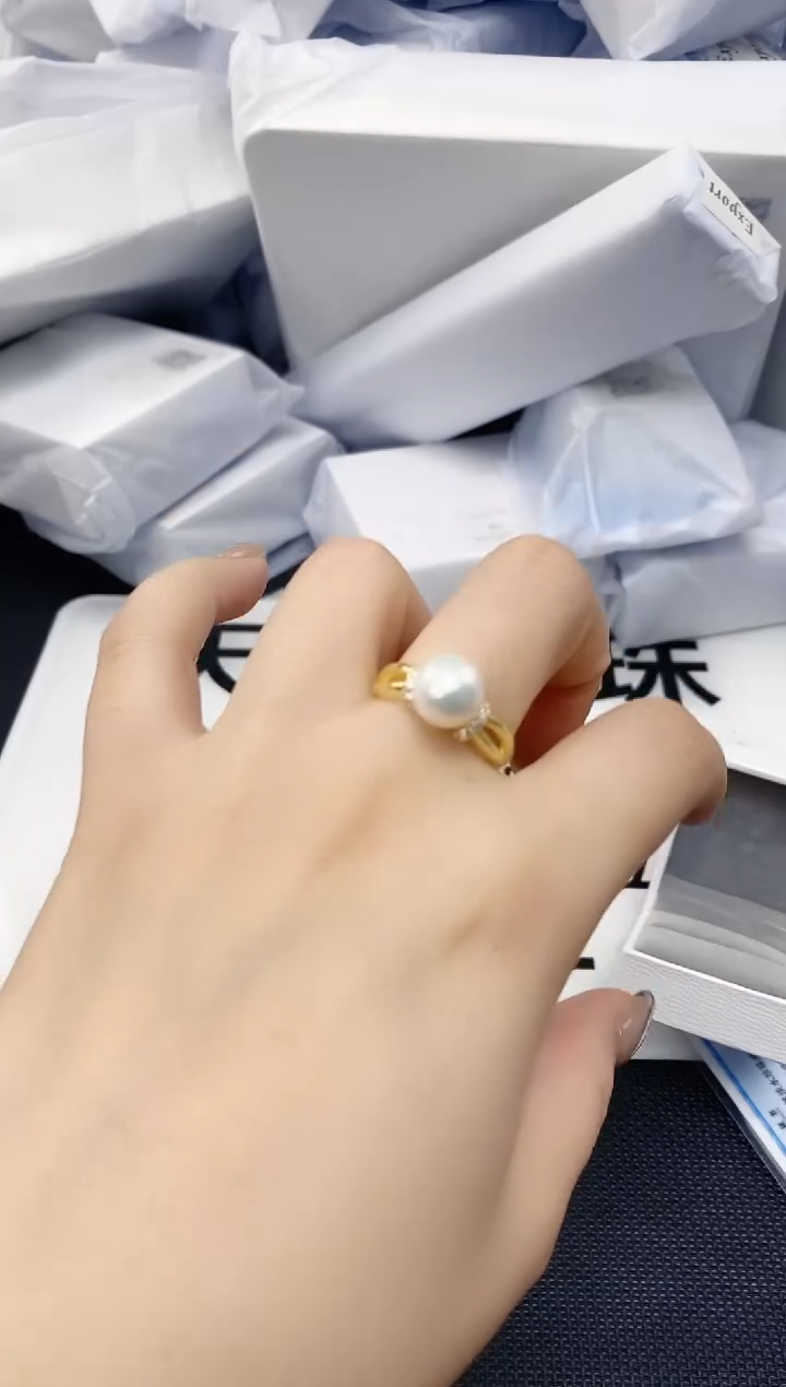 未镶嵌耳饰淡水珍珠JZ1017