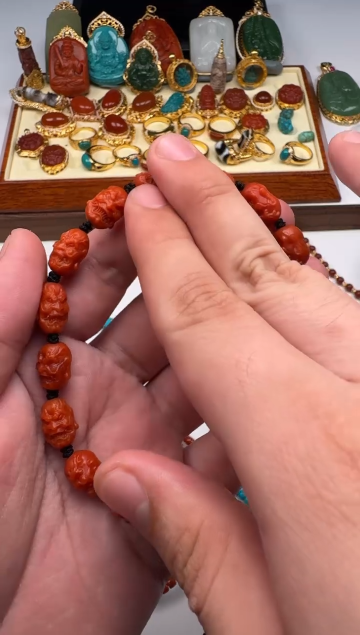 未镶嵌南红玛瑙挂件醒**～手串手串