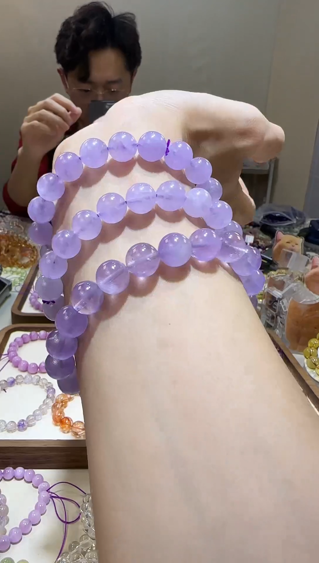 【闪购商品】水晶手链未镶嵌熏衣草紫水晶10【多样性发其一】