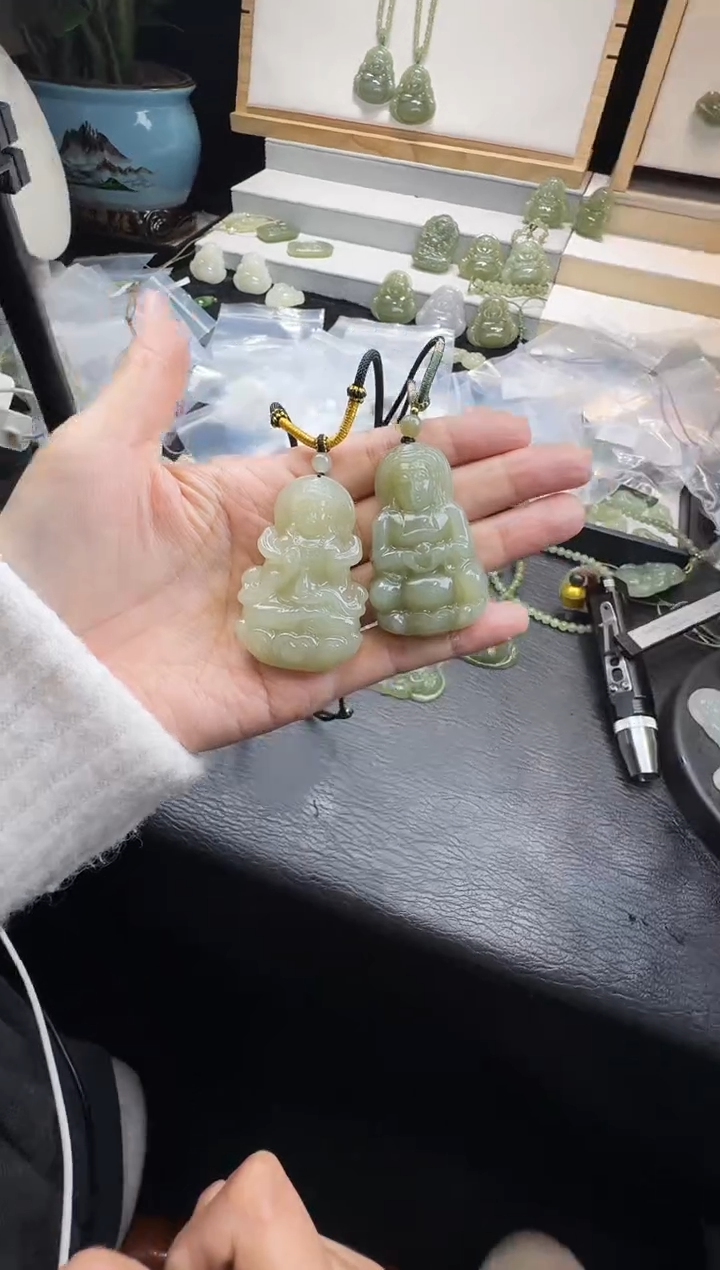 【闪购商品】和田玉颈饰未镶嵌50观音多样性发1