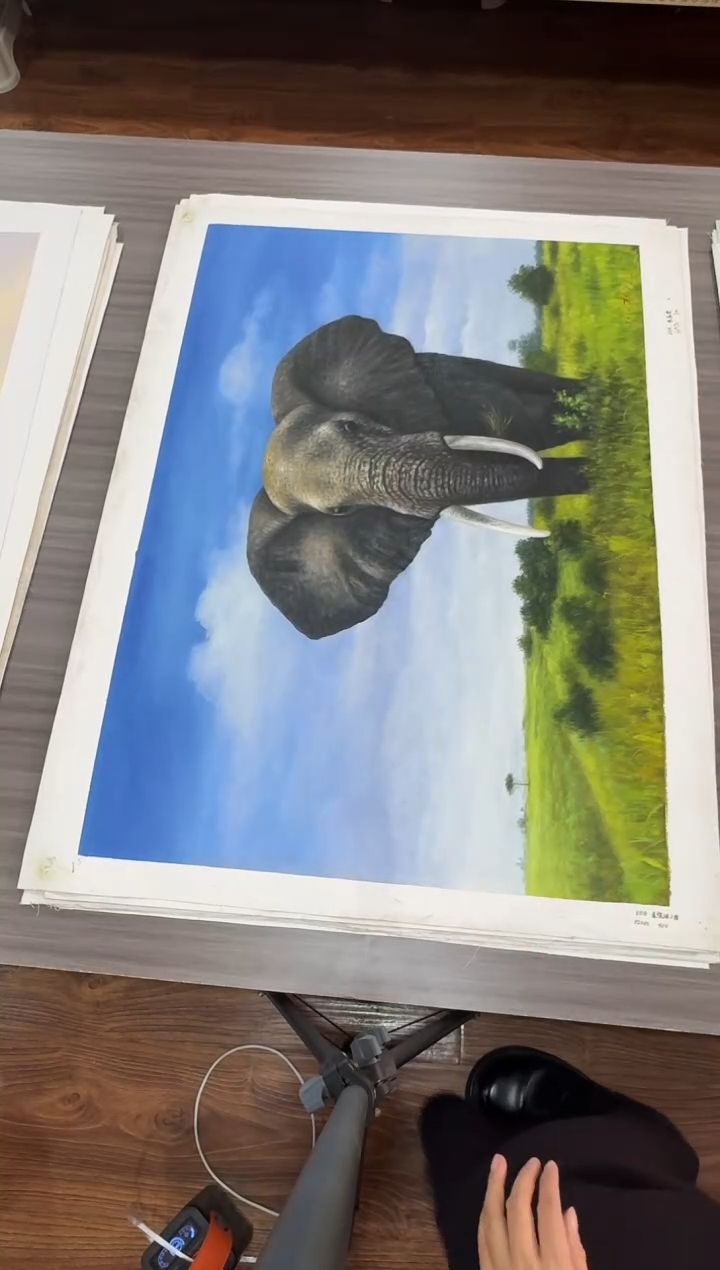 油画【96号】约90*60cm丨朝鲜原创纯手绘孤品油画丨顺丰包邮