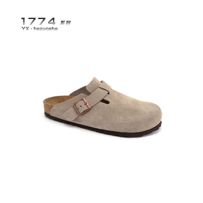 【阿泽】1774系列宽版勃肯鞋头层牛皮男女同款软木脚床时尚舒适百搭