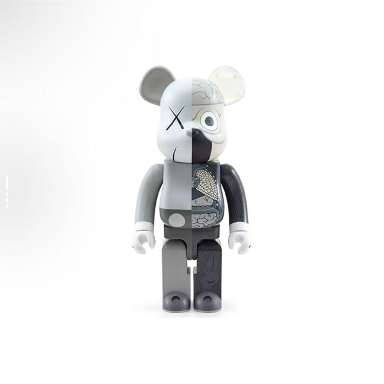 bearbrick积木熊 kaws灰色半解剖 1000%