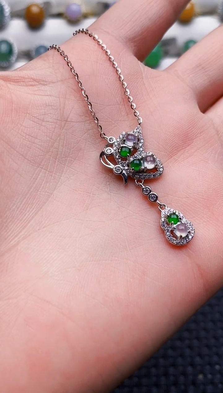 银S925镶嵌戒指翡翠4202