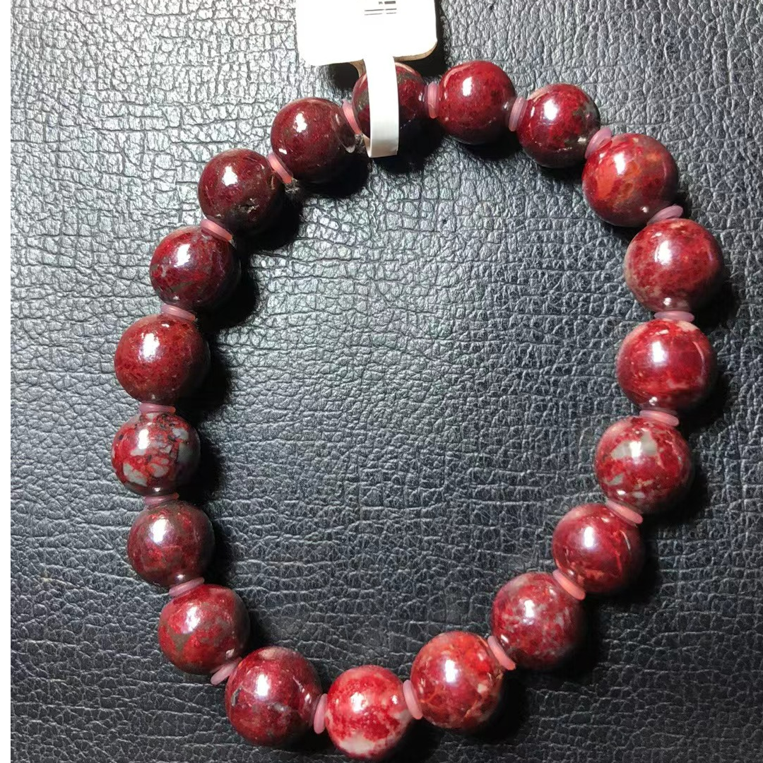 天然辰砂天然朱砂手串