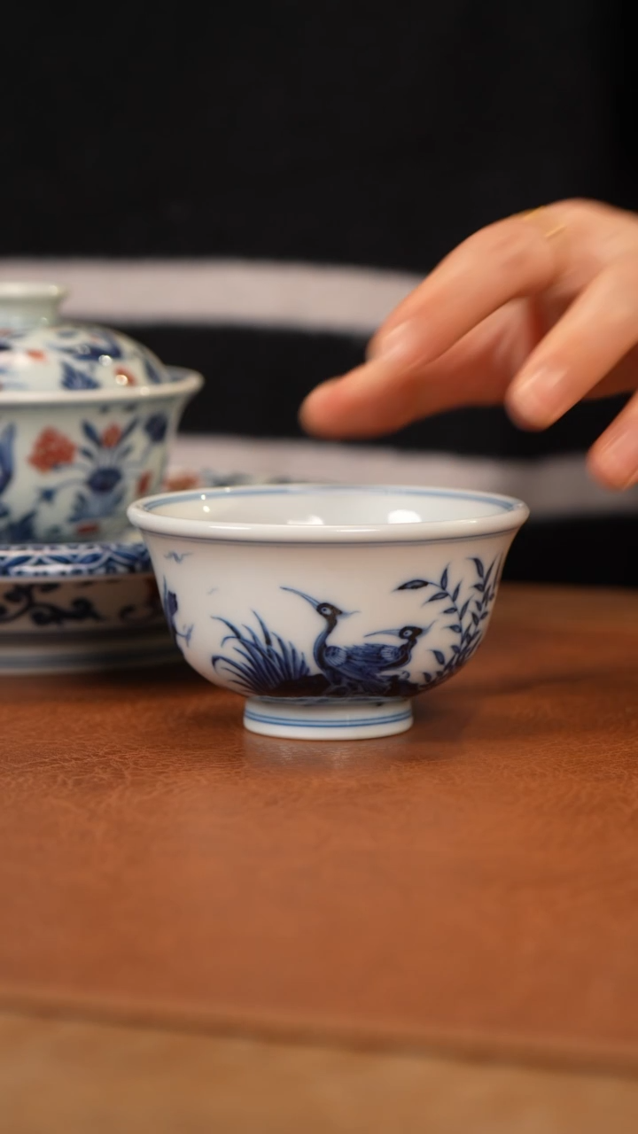 【闪购商品】杯和然珍味白鹭压手杯