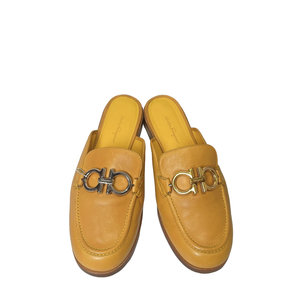 95新 FERRAGAMO/菲拉格慕 蔚蓝/全皮半拖/39码/LZ0425HA997