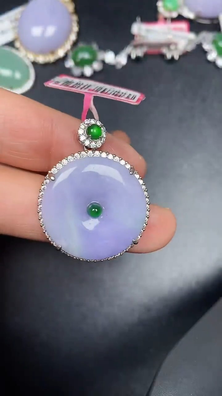 银S925镶嵌戒指翡翠1340