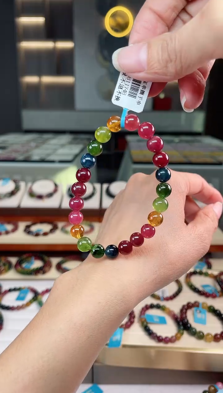 【闪购商品】碧玺单圈手串未镶嵌（多样性发一条）Q