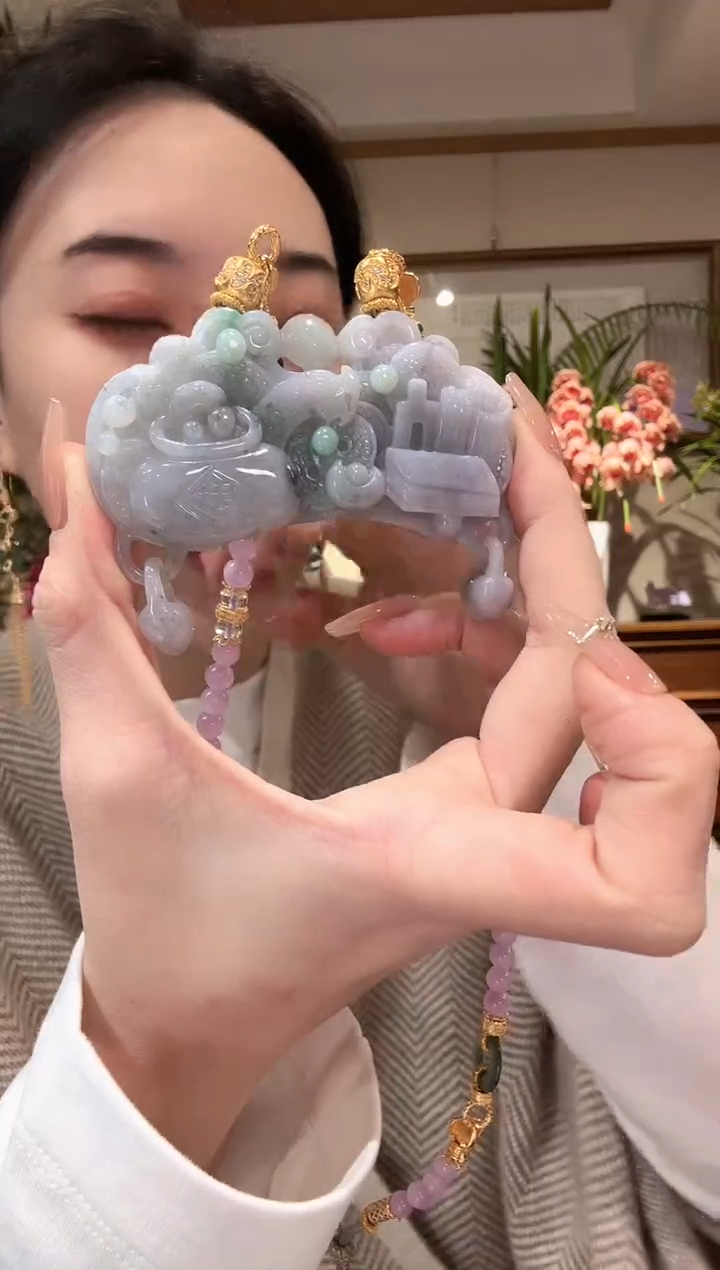 【闪购商品】翡翠颈饰未镶嵌国风