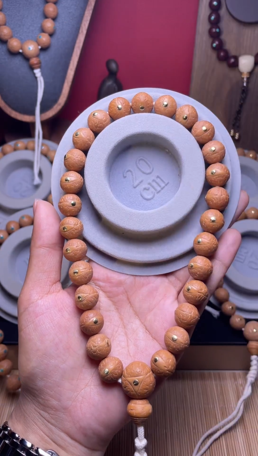 吊坠凤眼菩提12凤眼铜钉