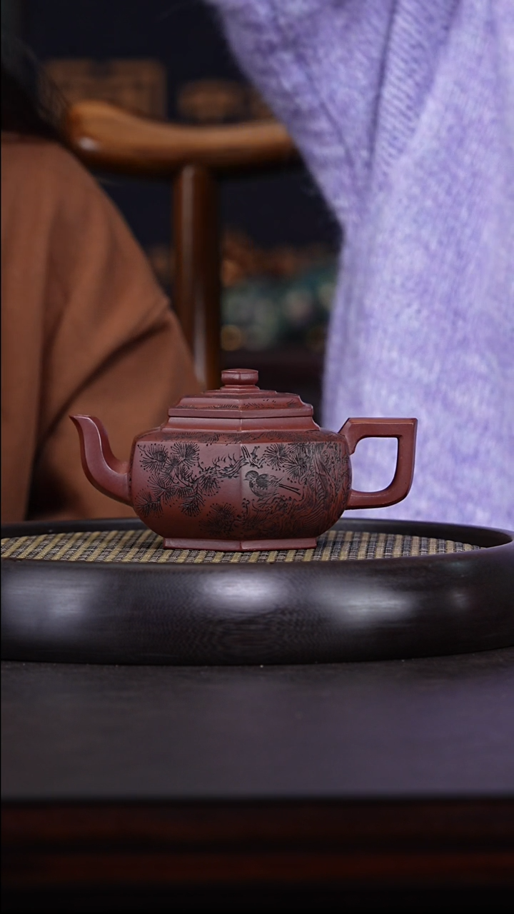 【闪购商品】紫砂茶壶吴亚平24-13金龙血六方雪华400c