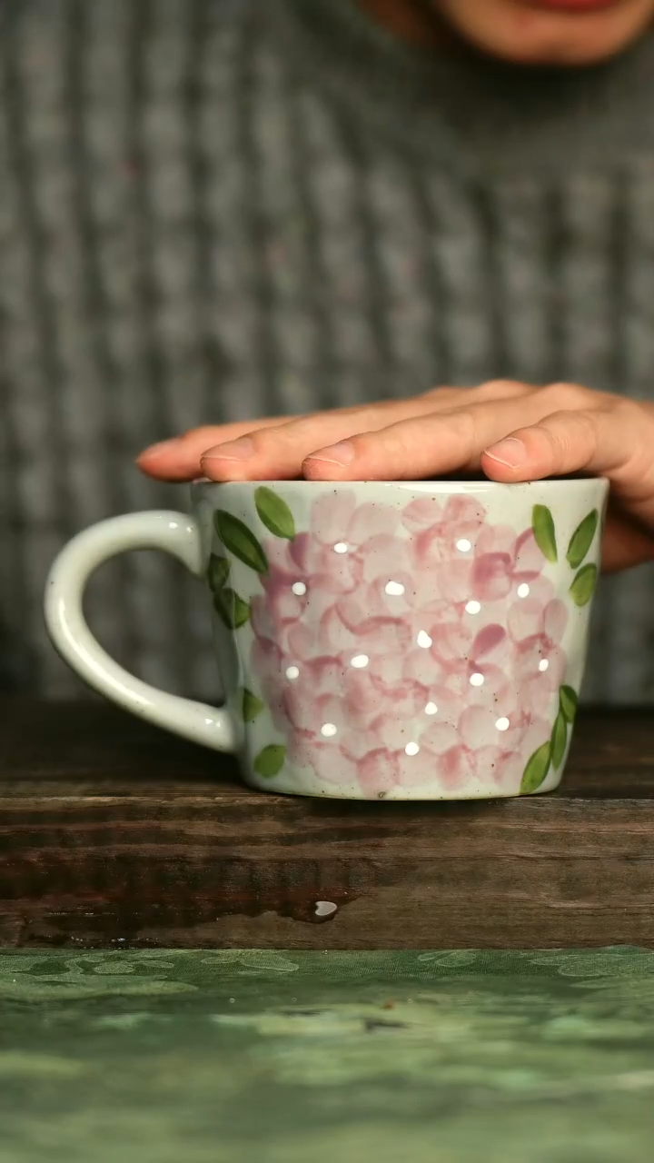 青诗集手工手绘瓷器