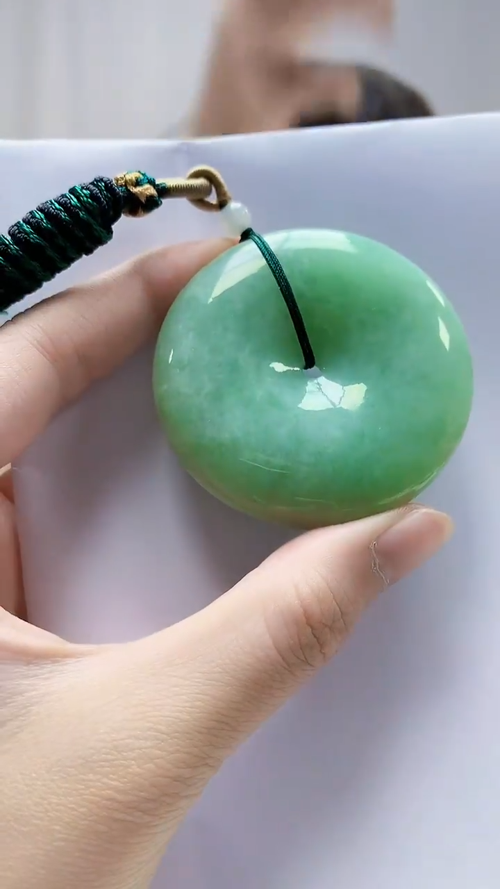 未镶嵌定制翡翠4868zm-毛货挂件34扣子